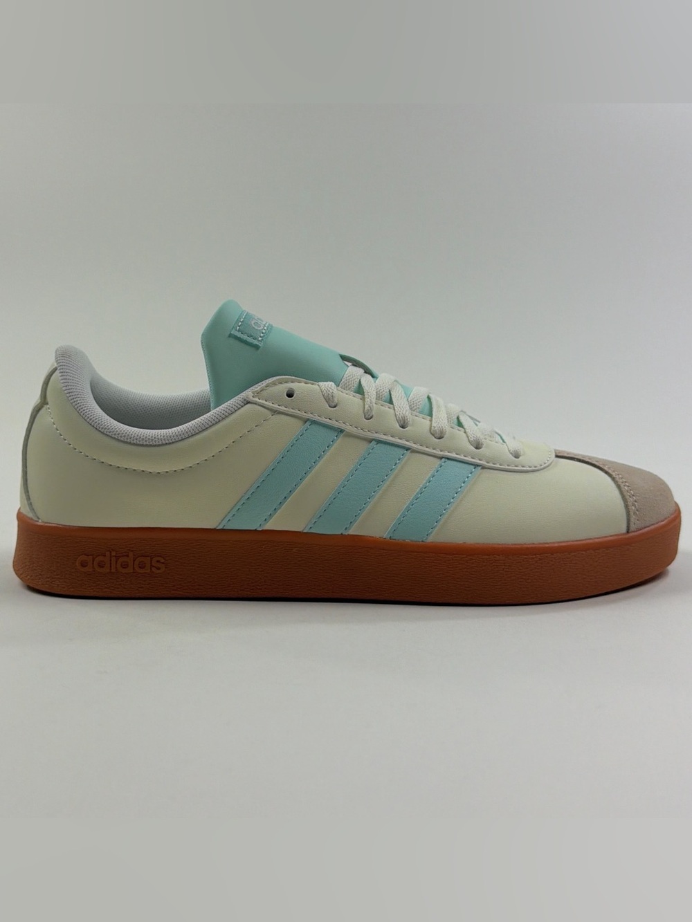Adidas VL Court Base White Blue Womens Shoes Sneakers Athletic Casual Low JI1767